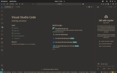 Visual Studio Code (VSCode)—mulai dari antarmuka, fitur, bar, sampai pembuatan dan pengelolaan project.